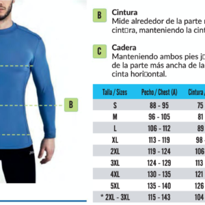 tallas camisetas interguindalera